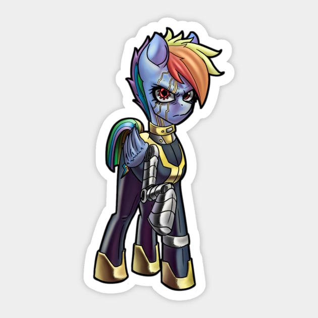 Cyber Dash - FanArt Sticker by Aleina928